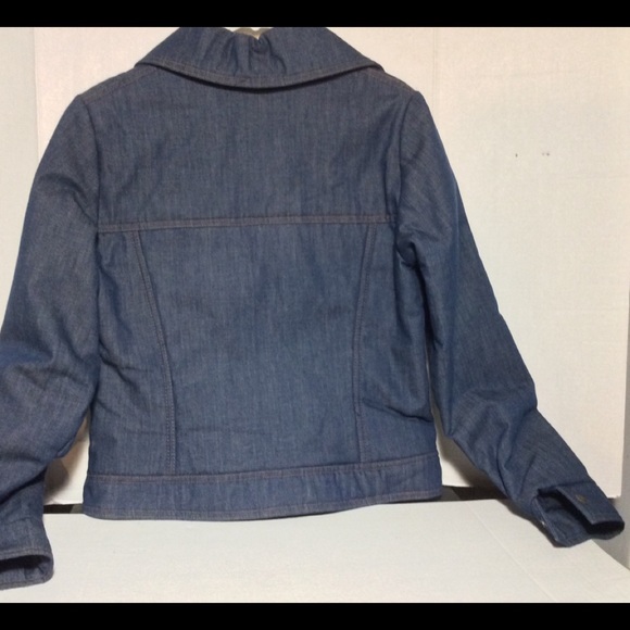 Rare Vntg Levi Ski Denim Jacket Junior 13/14 Lge - Picture 4 of 5